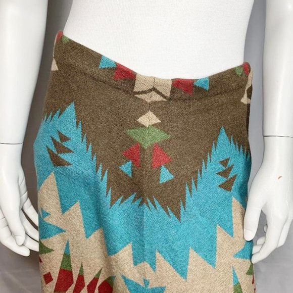 NWT TASHA POLIZZI Cheyenne Tipi Fringe Knit Western Cowgirl Maxi Skirt - Picture 7 of 10